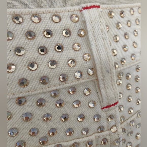 Alice and Olivia EMBELLISHED JEAN New with Tag - Picture 7 of 9